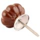 Dark Brown With Golden Line Ceramic Melon Drawer Knob Online